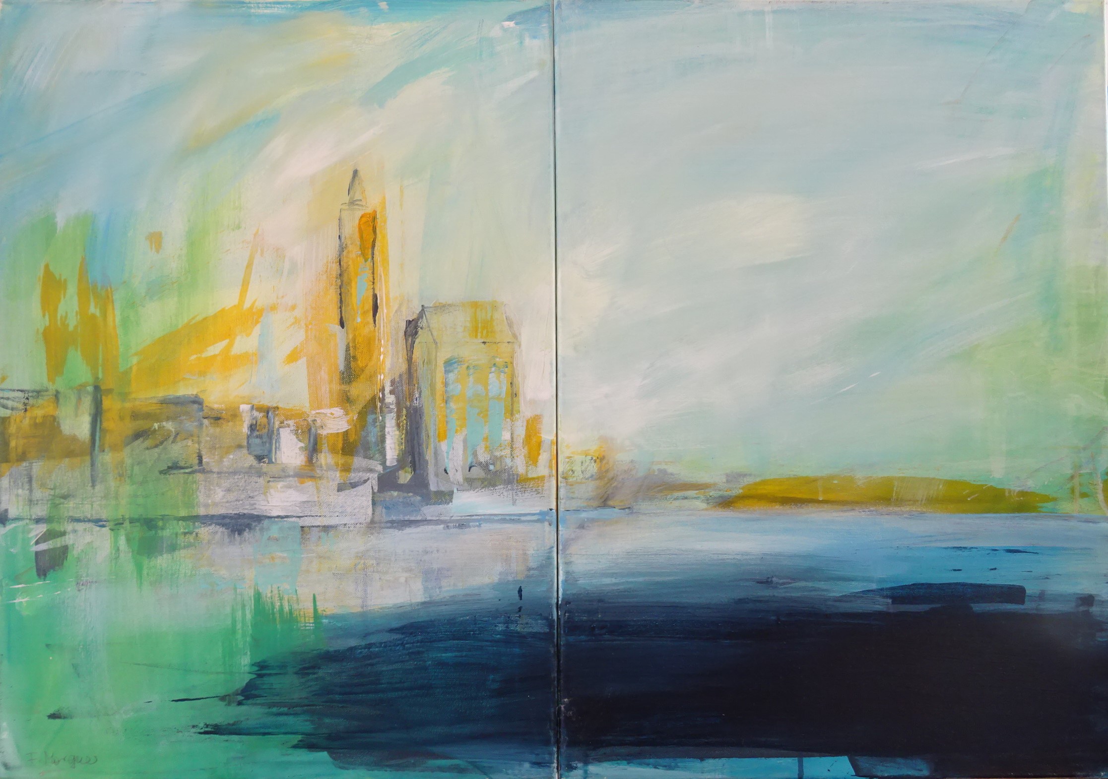 Bild von Franziska Morgner-Fanderl - Trani, Acryl, 100 x 70